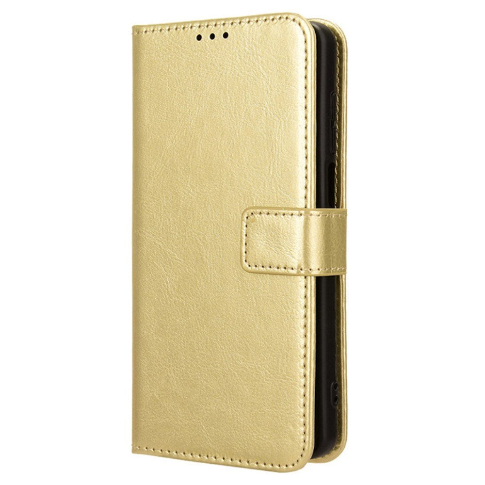 EIDERWOOD TCL 501 Blankt Kunstlæder Flip Cover m. Pung & Strop - Guld