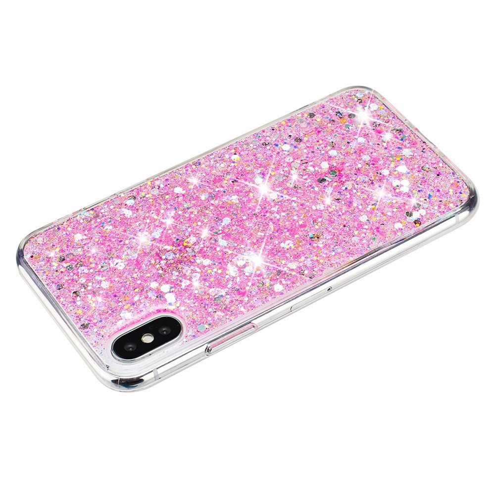 EIDERWOOD iPhone X / XS Glitter Bakdeksel - Rosa