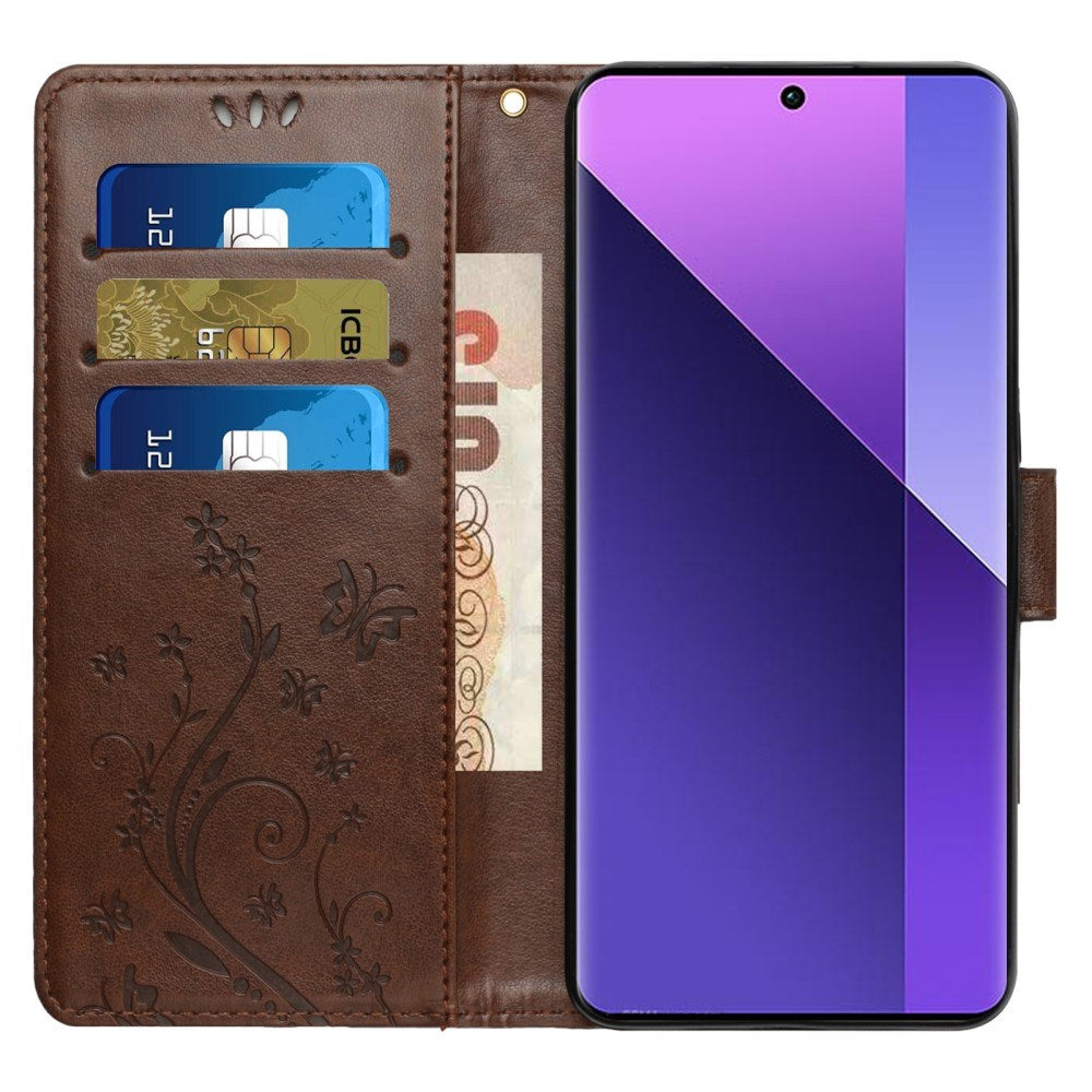 EIDERWOOD Google Pixel 9 / 9 Pro Butterfly Leather Flip Cover m. Lommebok - Brun