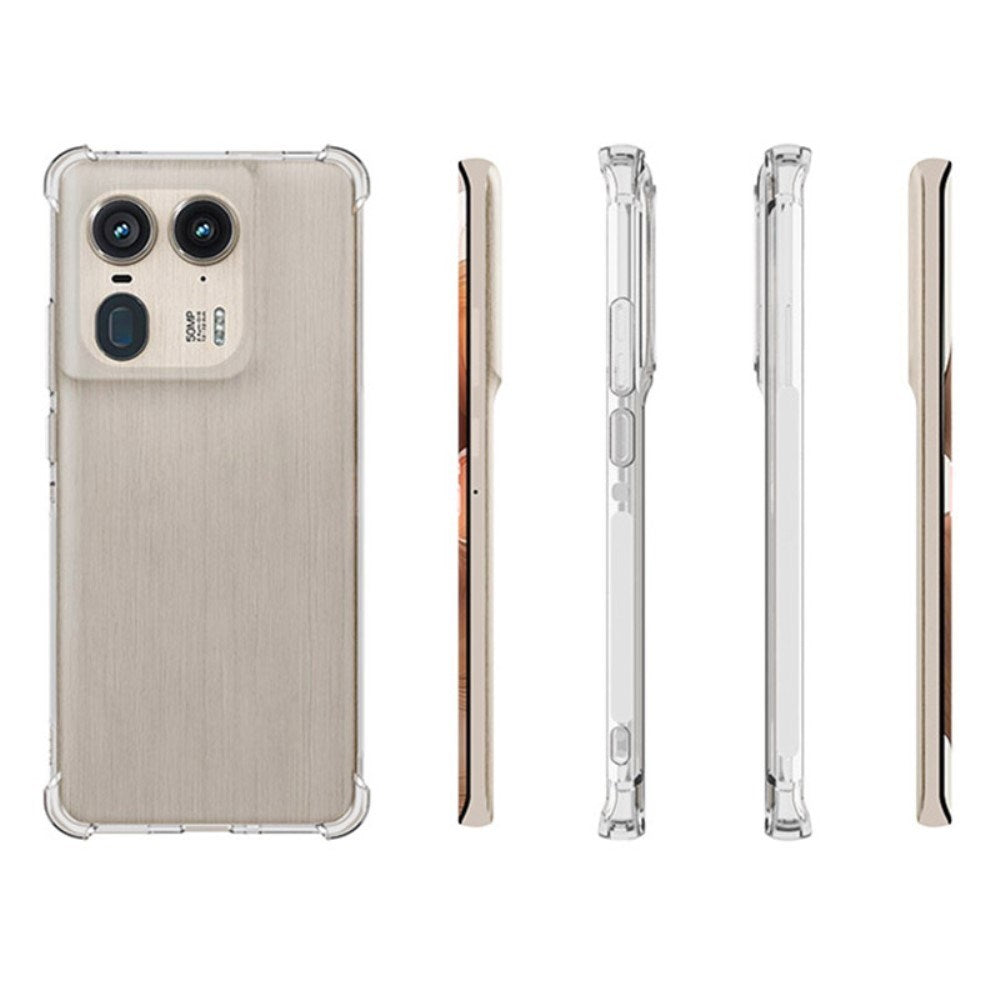 EIDERWOOD Motorola Edge 50 Ultra Flexible Plastic Bakdeksel - Gjennomsiktig