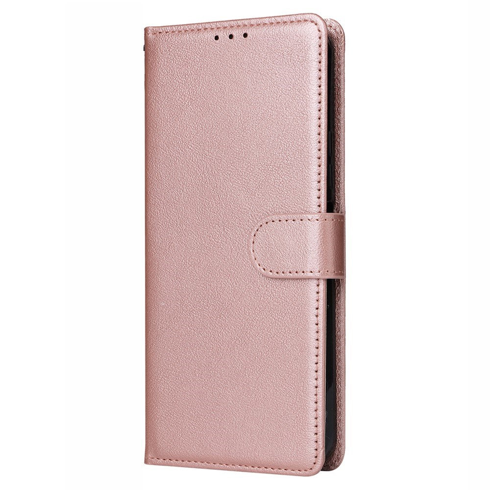 iPhone 14 Pro Max - EIDERWOOD Kunstlæder Flip Cover m. Strop - Rose Gold