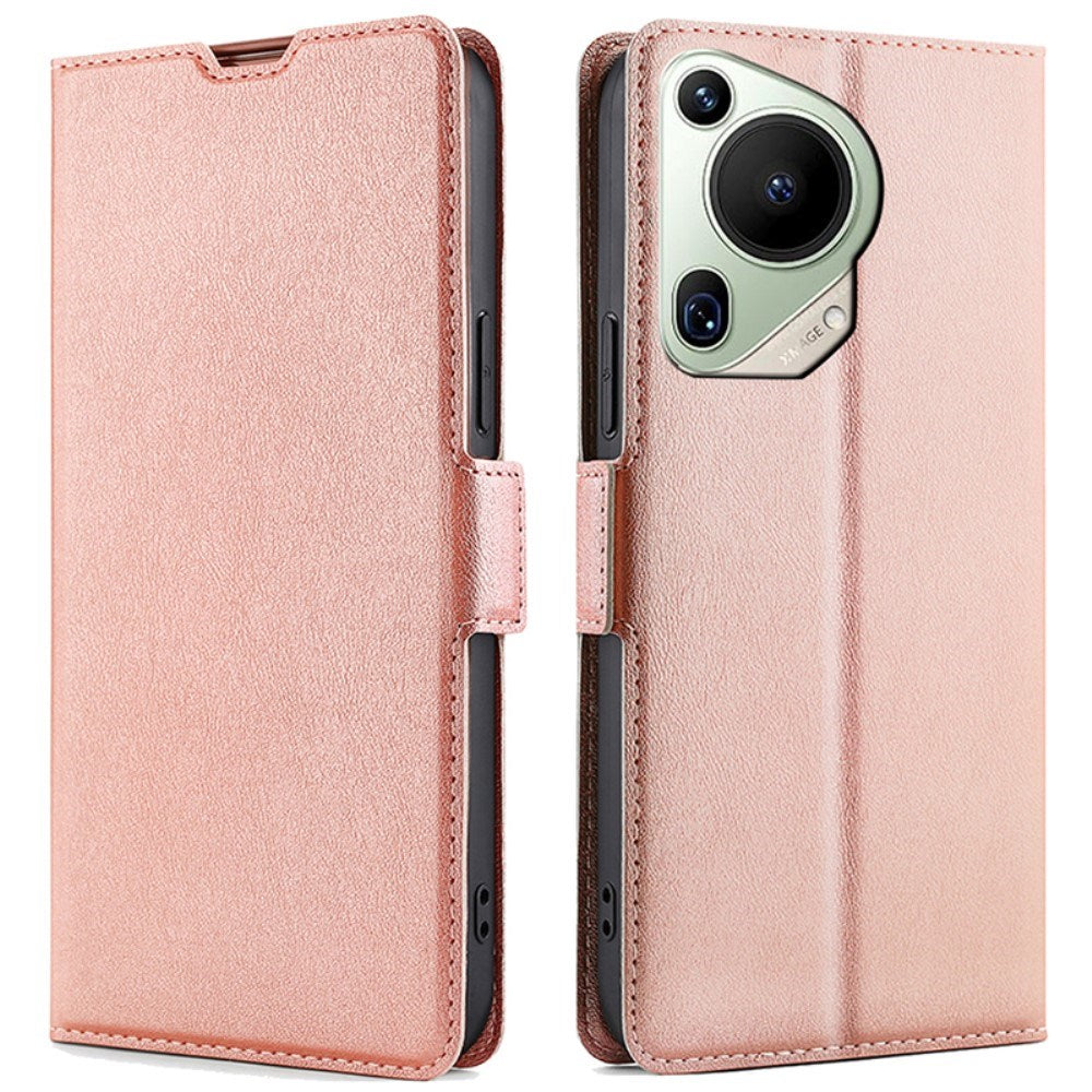 EIDERWOOD Huawei Pura 70 Ultra Flip Case i Kunstlæder m. Kortholder & Ståfunktion - Rose Gold
