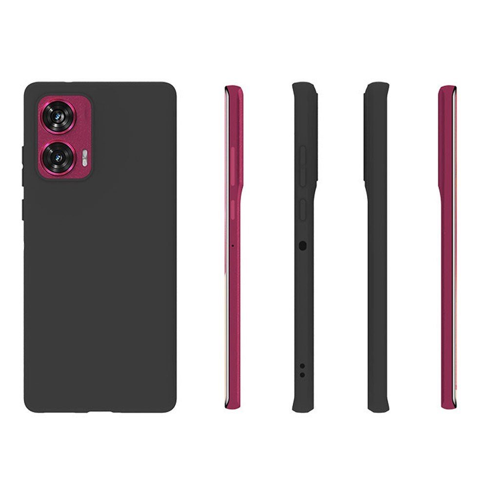 EIDERWOOD Motorola Edge 50 Fusion matt fleksibelt bakdeksel - svart