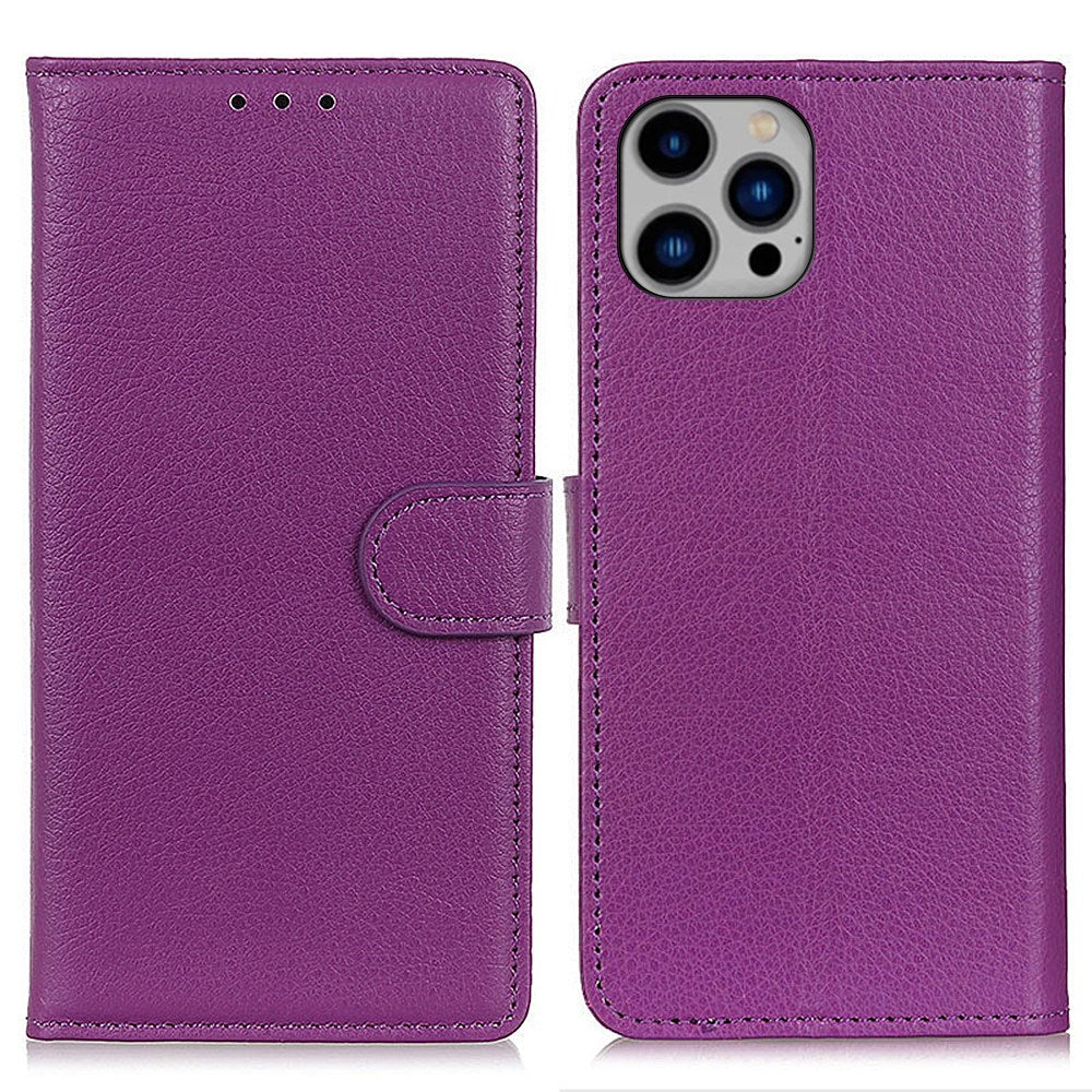 EIDERWOOD iPhone 16 Pro Max Leather Flip Cover m. Lommebok - Lilla