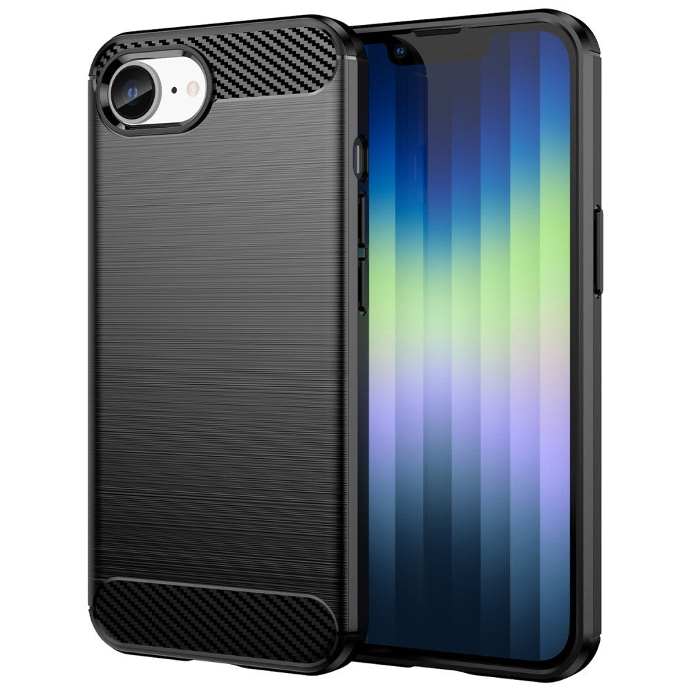 EIDERWOOD iPhone 16e Brushed Carbon Bagside Cover - Sort