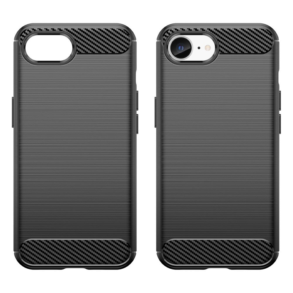 EIDERWOOD iPhone 16e Brushed Carbon Bagside Cover - Sort
