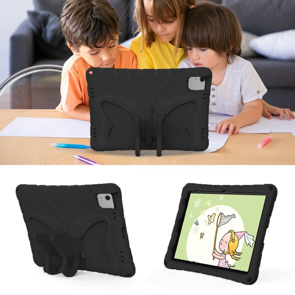 EIDERWOOD iPad Air 11" (2025 / 2024) Butterfly Kickstand Kids Cover m. skulderstropp - svart