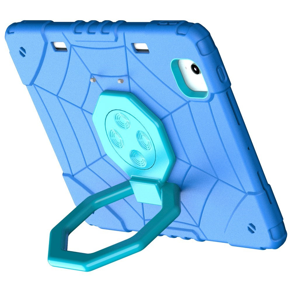 EIDERWOOD iPad Air 11" (2025 / 2024) Børne Bagside Cover m. Kickstand & Håndtag - Blå