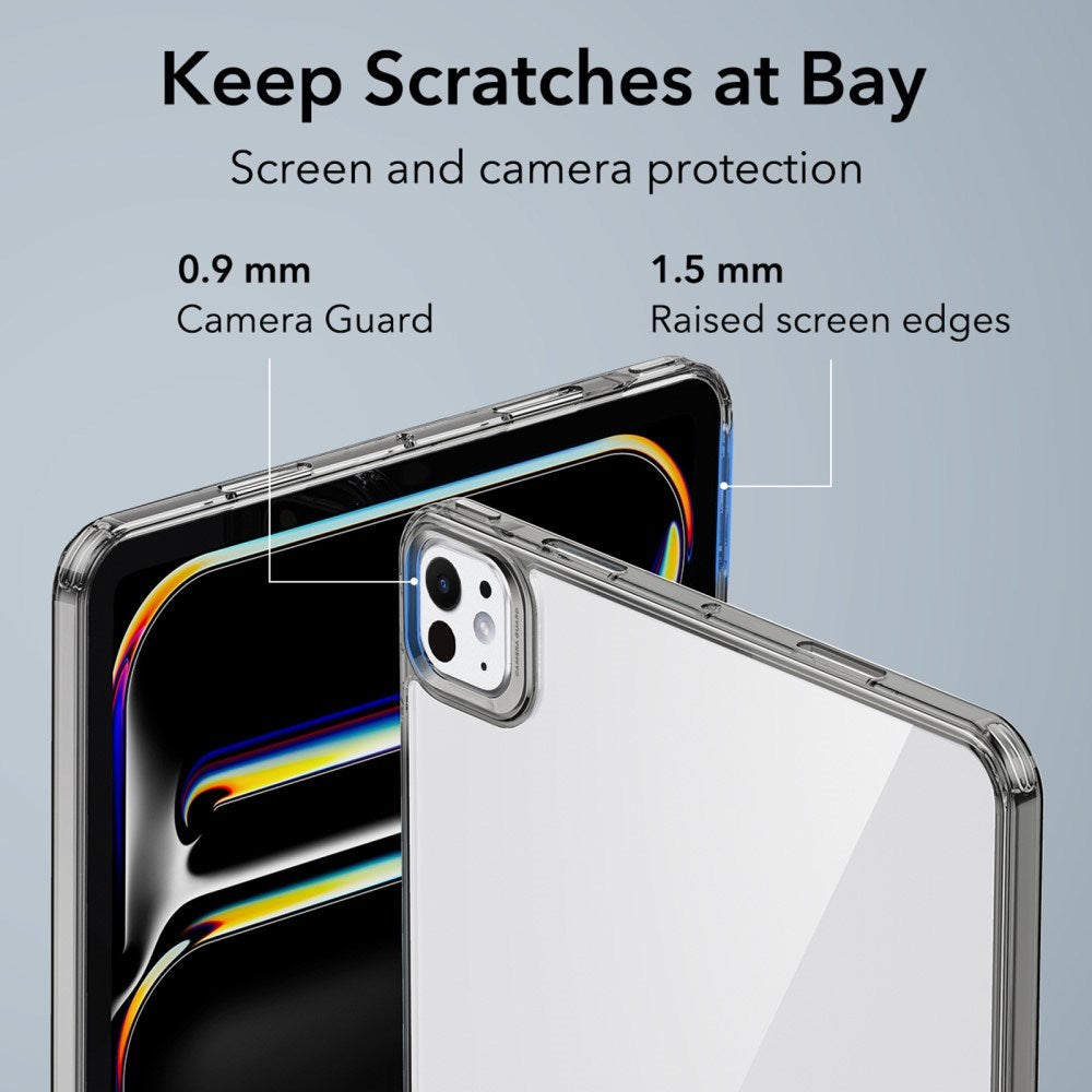 iPad Pro 13" (2024) ESR Hybrid-deksel - Gjennomsiktig / svart