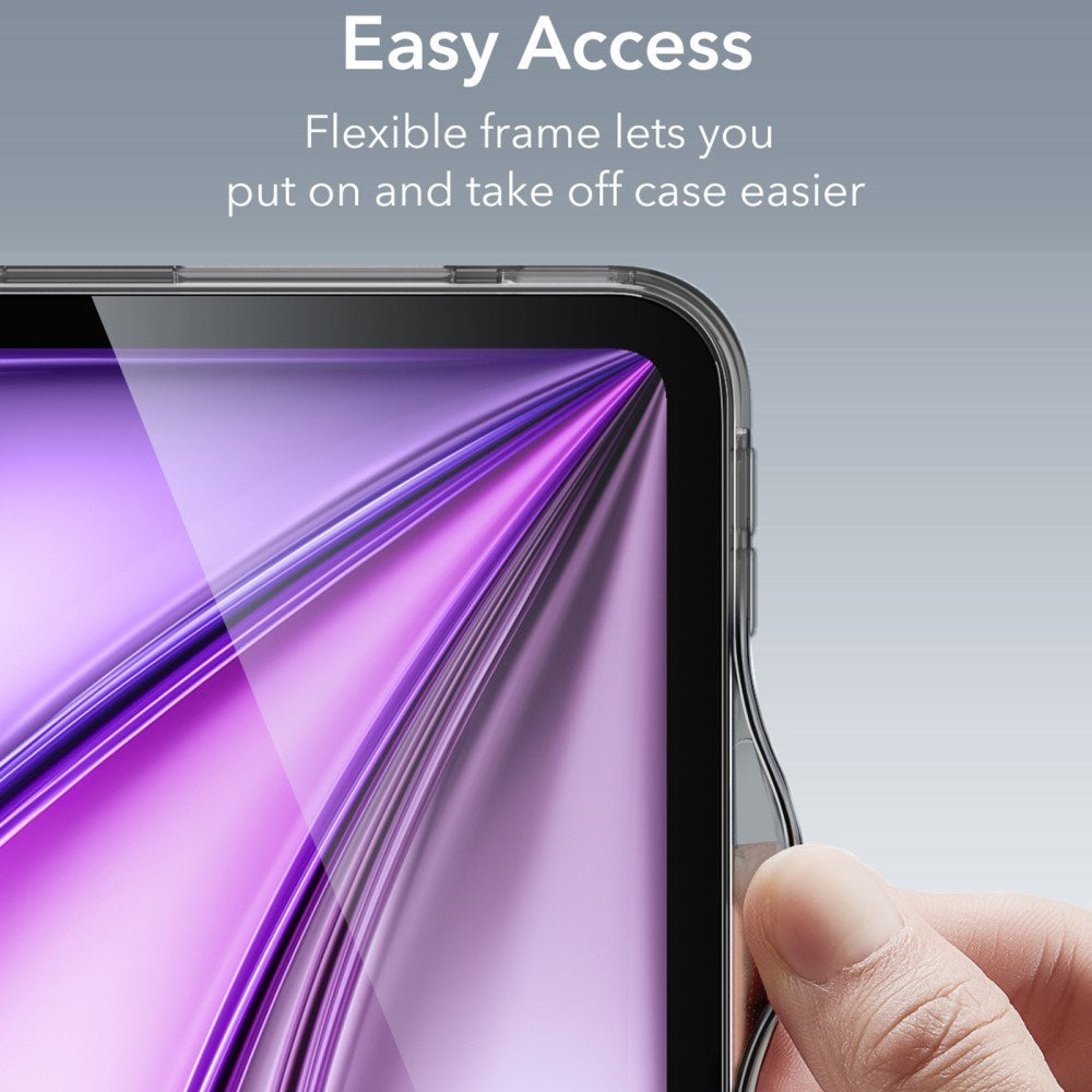 iPad Air 13" (2025 / 2024) ESR Hybrid-deksel - gjennomsiktig / svart