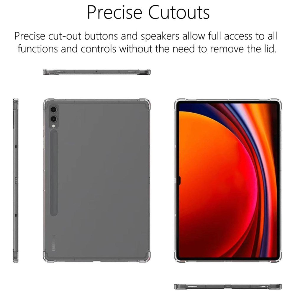 Samsung Galaxy Tab S10 Ultra - EIDERWOOD Støtsikkert deksel m. Touch Pen Holder - Gjennomsiktig