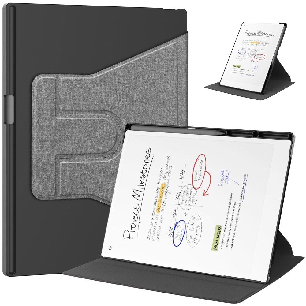 ReMarkable Paper Pro EIDERWOOD Kunstlæder Plast Cover - Pen Holder - Grå