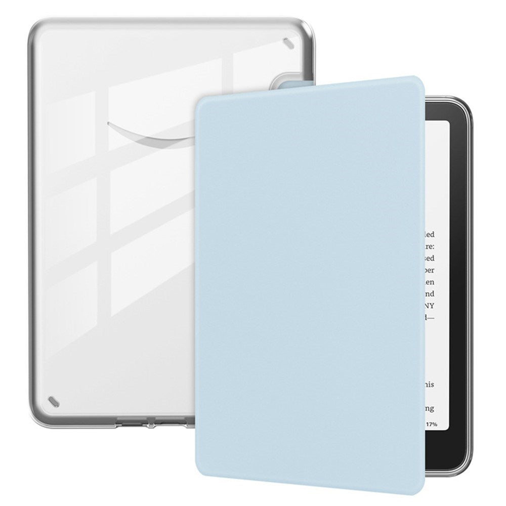 EIDERWOOD Amazon Kindle Paperwhite (2024) Deksel i imitert skinn - gjennomsiktig / lyseblå