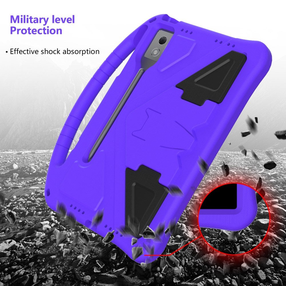 EIDERWOOD Lenovo Idea Tab Pro Tablet Håndværker Cover m. Stå Funktion og Håndtag - Lilla