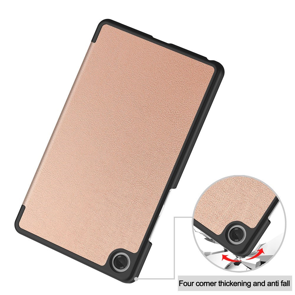 EIDERWOOD Lenovo Tab One 8.7" Kunstlæder Flip Cover - Rose Gold
