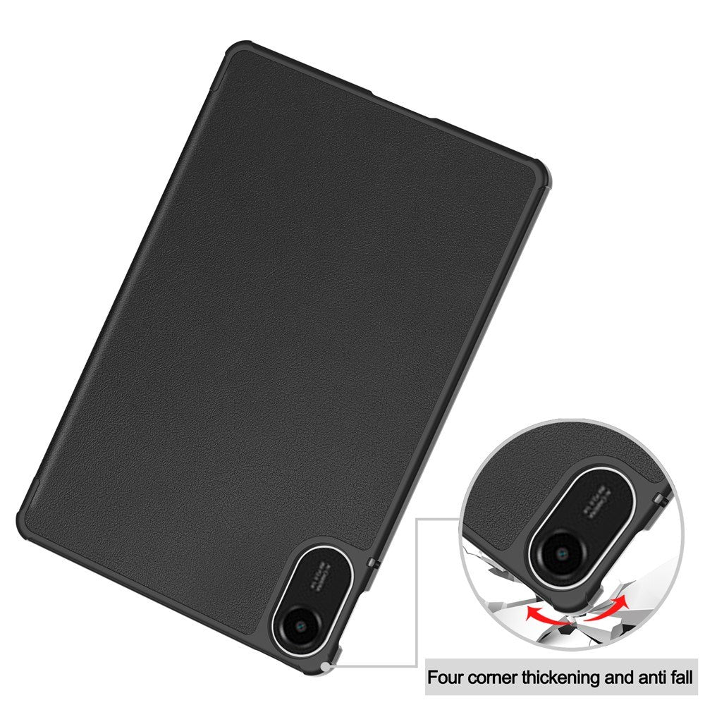 EIDERWOOD Xiaomi Redmi Pad 2 Kunstlæder Flip Tablet Cover - Sort