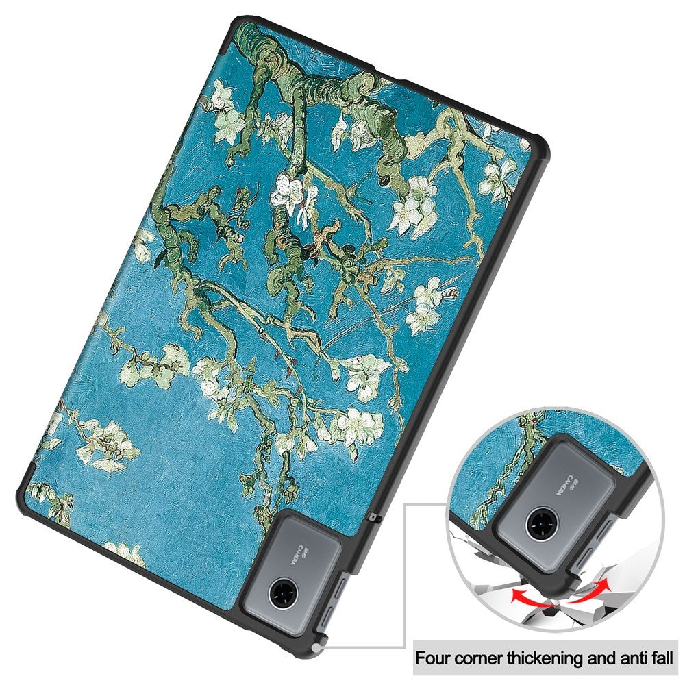 EIDERWOOD Lenovo Idea Tab 11 Kunstlæder Tablet Cover m. Motiv - Blomster