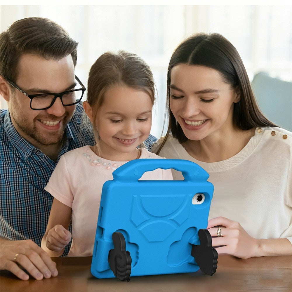 iPad Mini (2024 / 2021) - EIDERWOOD Børne Cover m. Thumb Kickstand - Blå