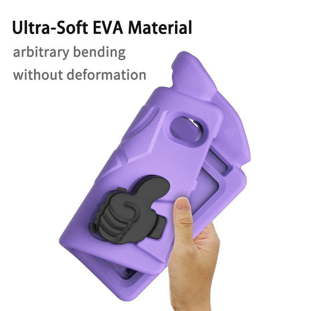 iPad Mini (2024 / 2021) - EIDERWOOD Børne Cover m. Thumb Kickstand - Lilla