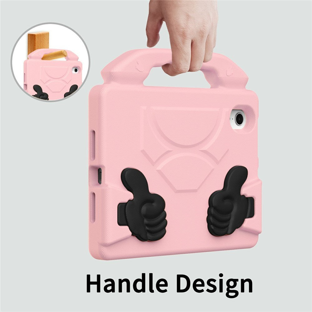 iPad Mini (2024 / 2021) - EIDERWOOD Børne Cover m. Thumb Kickstand - Lyserød