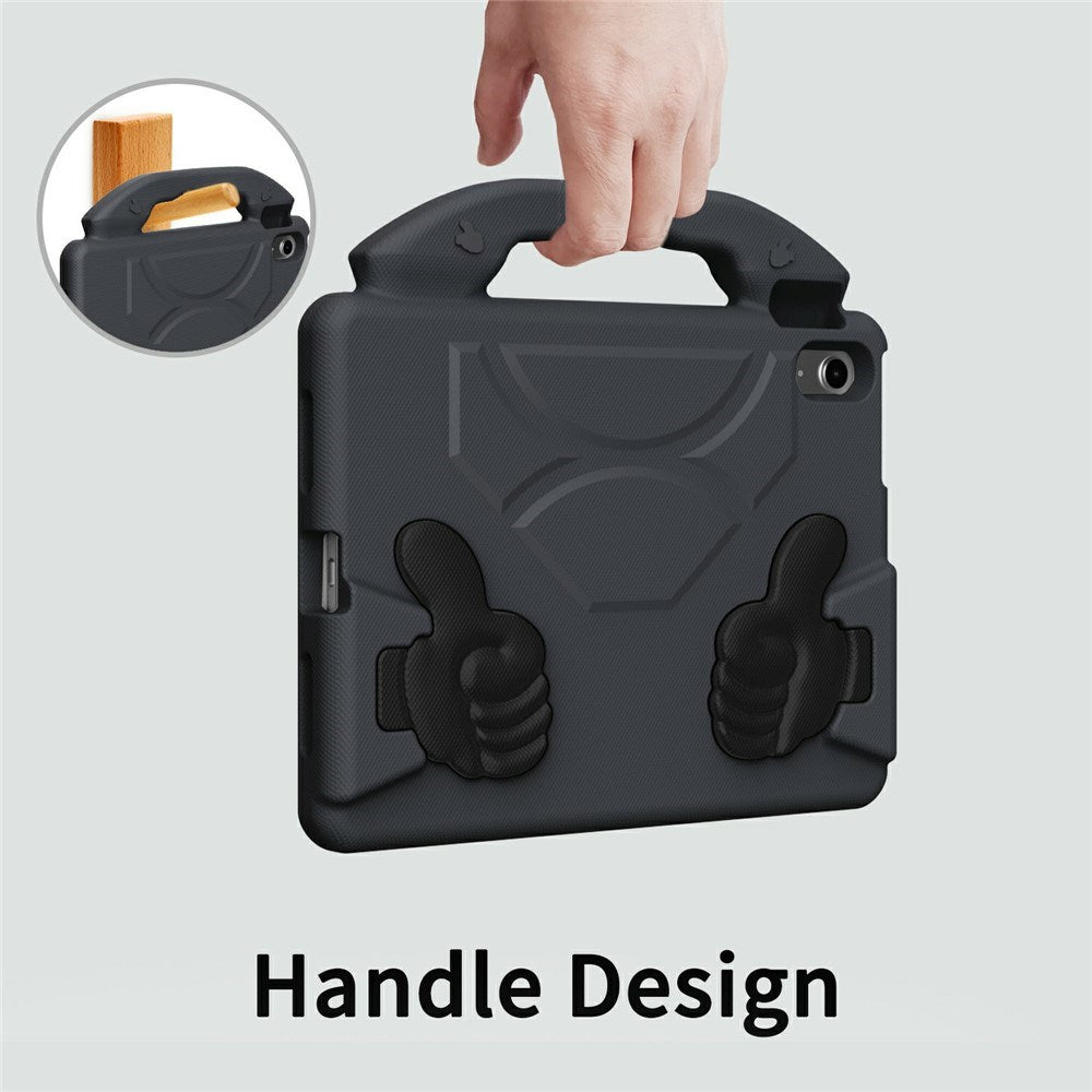 EIDERWOOD iPad 11" (2025) / Air 11" (2025 / 2024) / 10.9" (2024 / 2022) Børne Tablet Cover m. Indbygget Ståfunktion - Sort