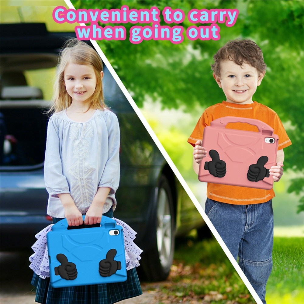 EIDERWOOD iPad 11" (2025) / Air 11" (2025 / 2024) / 10.9" (2024 / 2022) Børne Tablet Cover m. Indbygget Ståfunktion - Blå