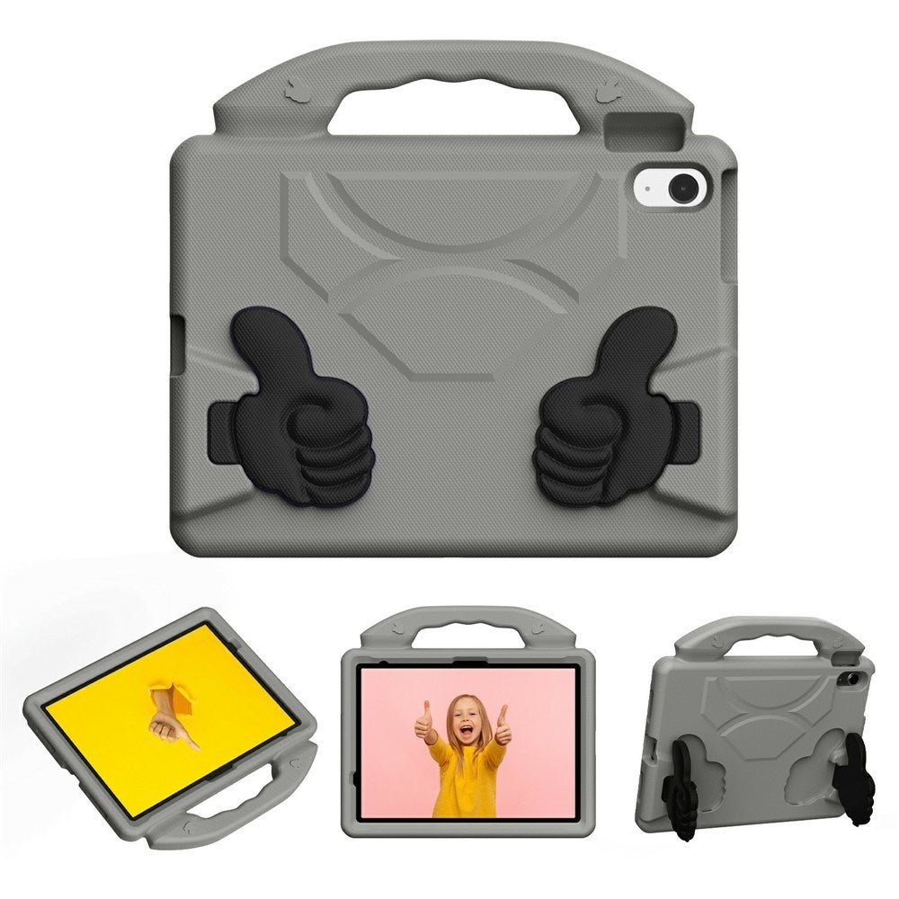 EIDERWOOD iPad 11" (2025) / Air 11" (2025 / 2024) / 10.9" (2024 / 2022) Børne Tablet Cover m. Indbygget Ståfunktion - Grå