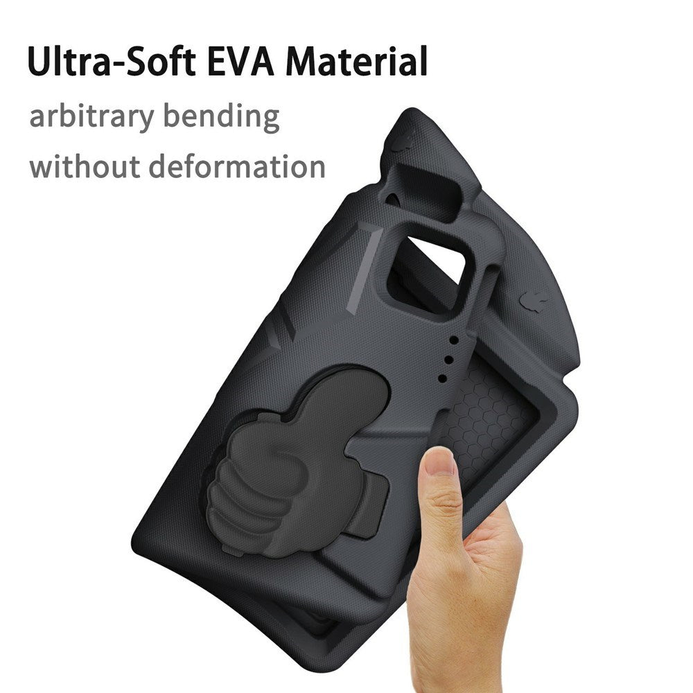 EIDERWOOD iPad Pro 11" (2025 - 2018) / Air (2022 / 2020) Børne Tablet Cover m. Indbygget Ståfunktion - Sort