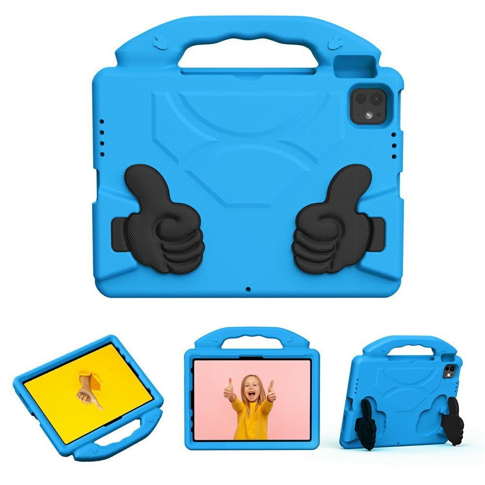 EIDERWOOD iPad Pro 11" (2025 - 2018) / Air (2022 / 2020) Børne Tablet Cover m. Indbygget Ståfunktion - Blå