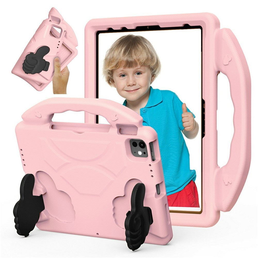 EIDERWOOD iPad Pro 11" (2025 - 2018) / Air (2022 / 2020) Børne Tablet Cover m. Indbygget Ståfunktion - Lyserød