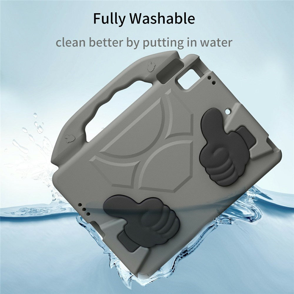 iPad 9.7" (2018 / 2017) / Air 2 / Air - EIDERWOOD Børne Cover m. Thumb Kickstand - Grå