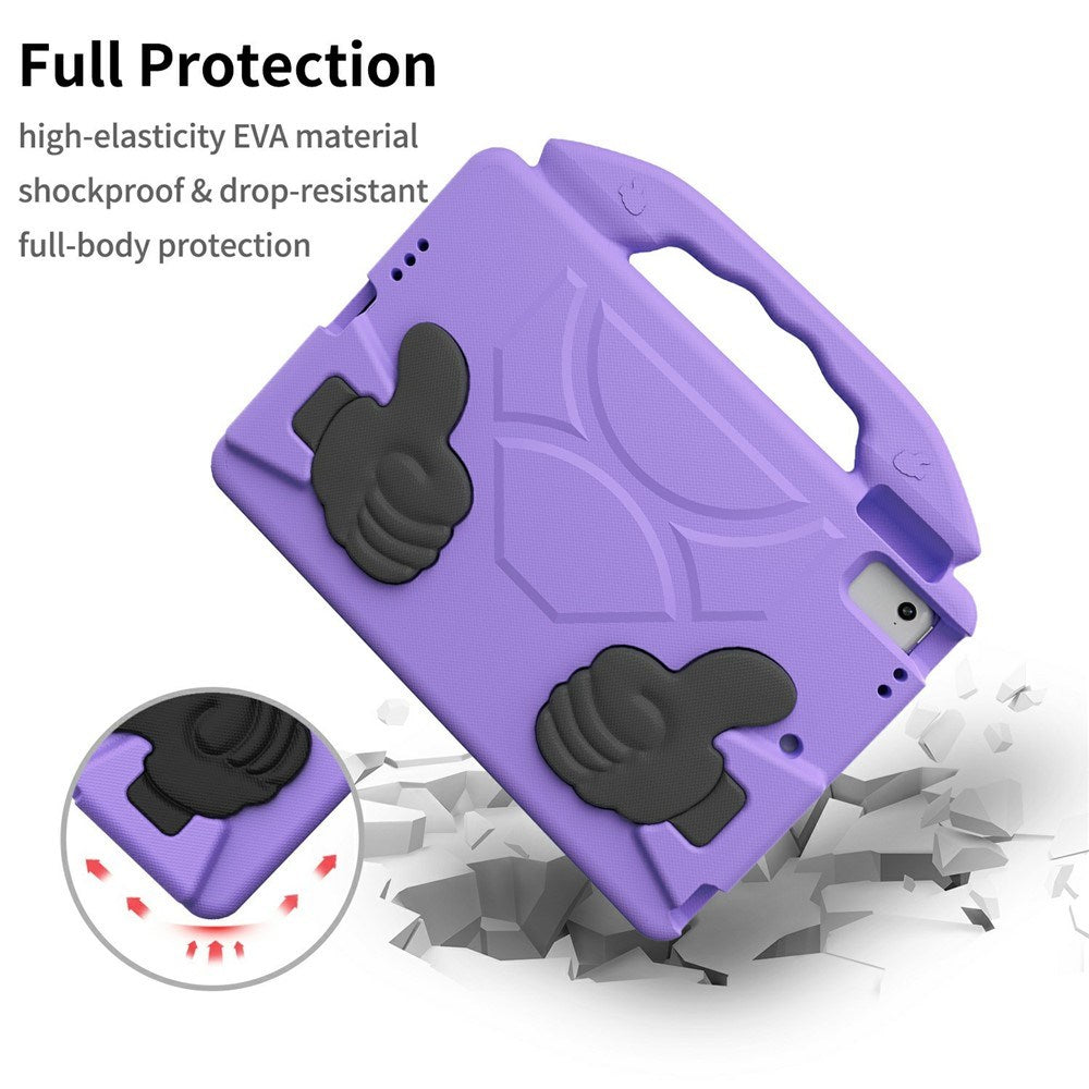 iPad 9.7" (2018 / 2017) / Air 2 / Air - EIDERWOOD Børne Cover m. Thumb Kickstand - Lilla