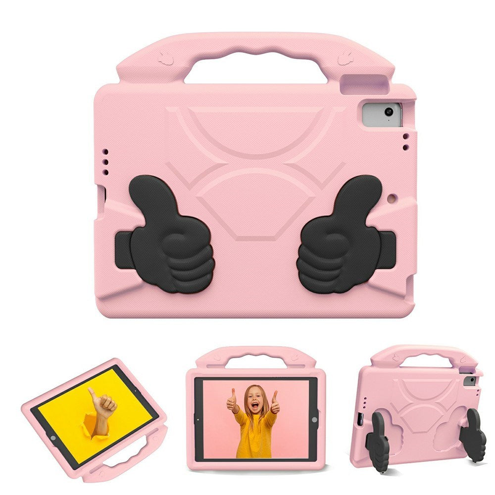 iPad 9.7" (2018 / 2017) / Air 2 / Air - EIDERWOOD Børne Cover m. Thumb Kickstand - Lyserød