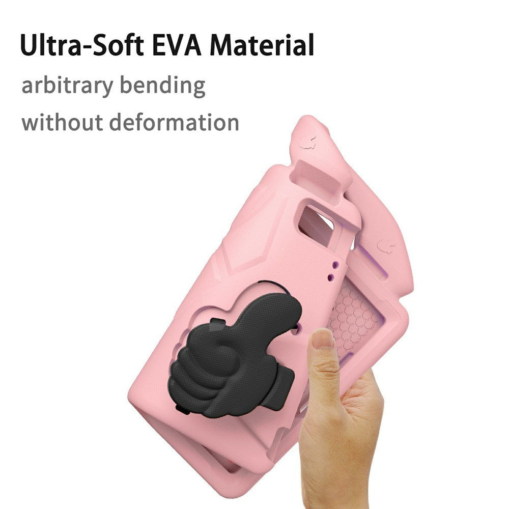 iPad 9.7" (2018 / 2017) / Air 2 / Air - EIDERWOOD Børne Cover m. Thumb Kickstand - Lyserød