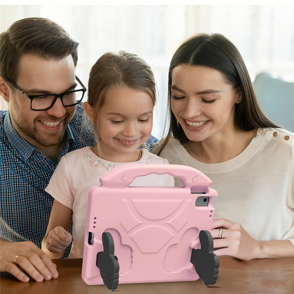 iPad 9.7" (2018 / 2017) / Air 2 / Air - EIDERWOOD Børne Cover m. Thumb Kickstand - Lyserød