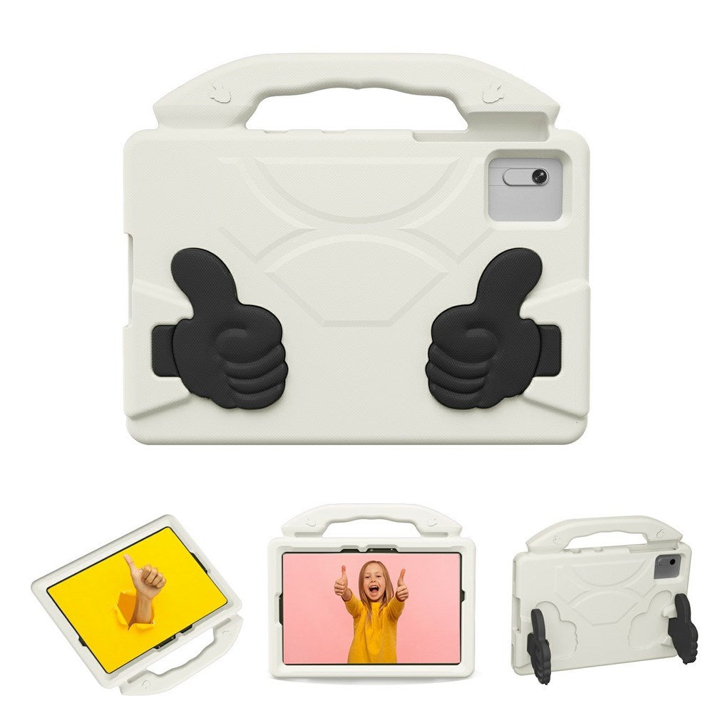 EIDERWOOD Xiaomi Redmi Pad 2 / SE / 6 / 5 / Lenovo Tab M11 / Samsung Galaxy Tab S10 FE / S9 FE / S9 / S8 / S7 Børne Cover m. Stå Funktion - Hvid