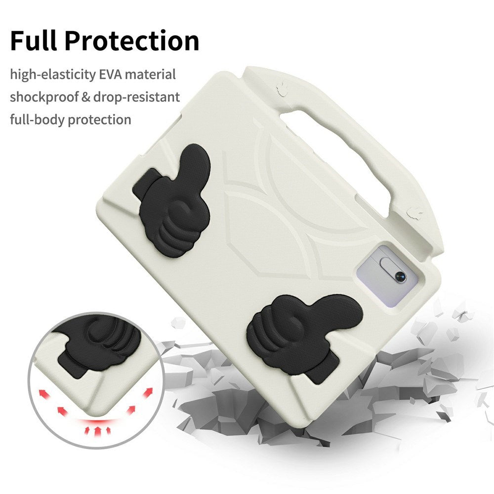 EIDERWOOD Xiaomi Redmi Pad 2 / SE / 6 / 5 / Lenovo Tab M11 / Samsung Galaxy Tab S10 FE / S9 FE / S9 / S8 / S7 Børne Cover m. Stå Funktion - Hvid