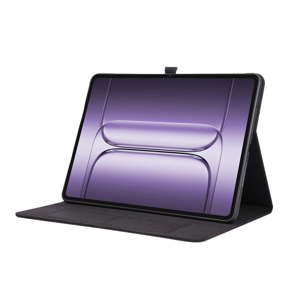 Kunstlæder Flip Cover - OnePlus Pad 3 - Kortholder & Ståfunktion - Sort