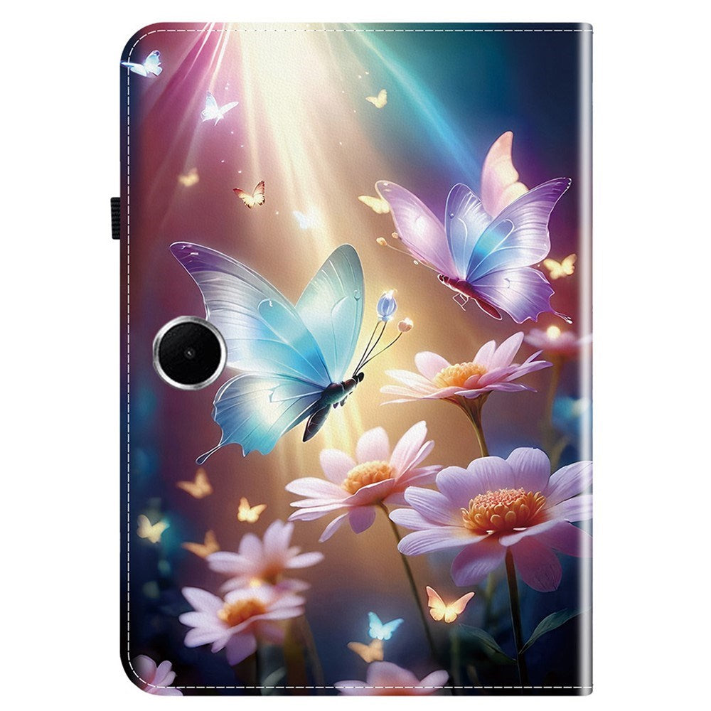 EIDERWOOD OnePlus Pad Lite Kunstlæder Flip Tablet Cover m. Motiv - Sommerfugle / Blomster