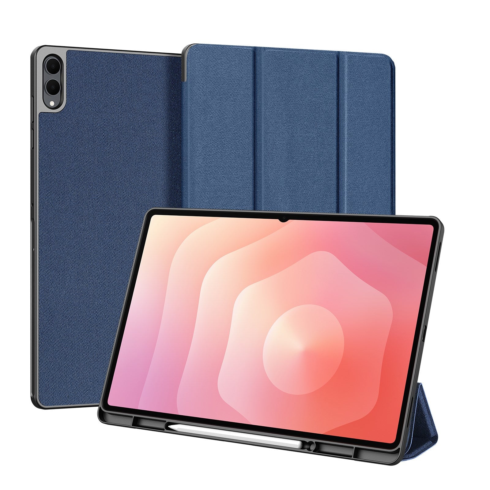 Samsung Galaxy Tab S11 Ultra DUX DUCIS DOMO Series Flip Cover m. Pen Holder - Blå