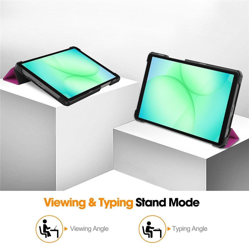 EIDERWOOD Samsung Galaxy Tab A11 Læder Tablet Cover m. Standerfunktion - Lilla