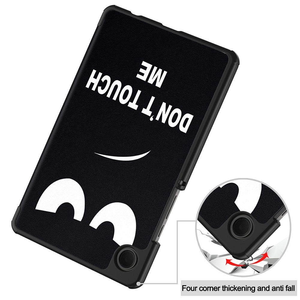 EIDERWOOD Samsung Galaxy Tab A11 Kunstlæder Tablet Cover m. Motiv - "Don't Touch Me"