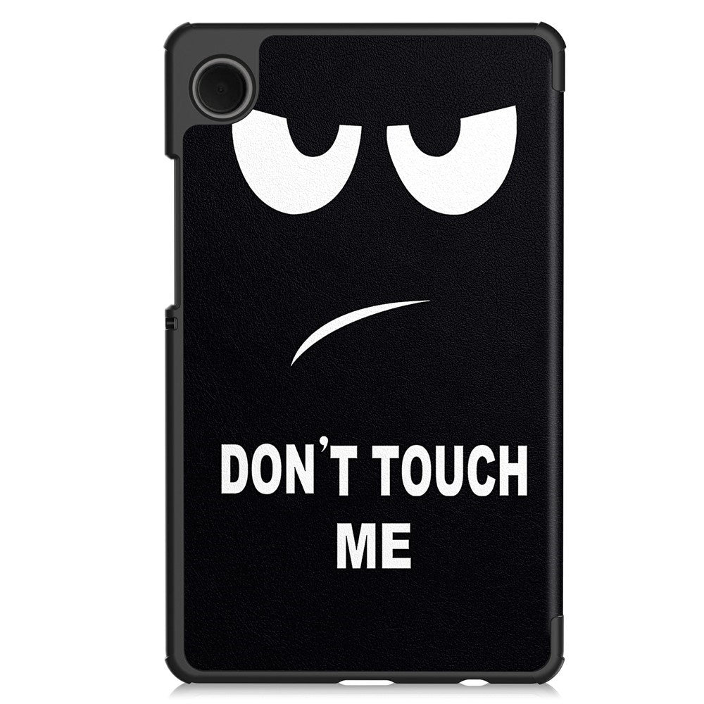 EIDERWOOD Samsung Galaxy Tab A11 Kunstlæder Tablet Cover m. Motiv - "Don't Touch Me"