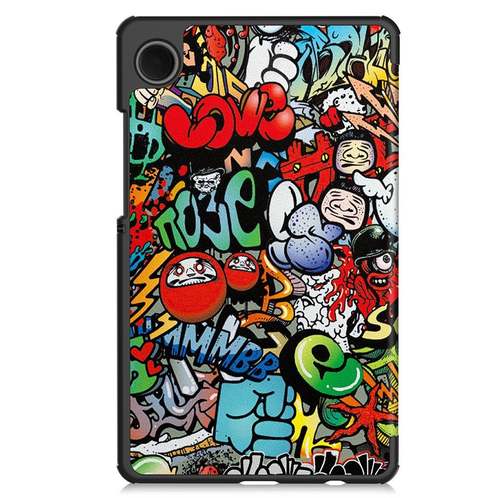 EIDERWOOD Samsung Galaxy Tab A11 Kunstlæder Tablet Cover m. Motiv - Graffiti