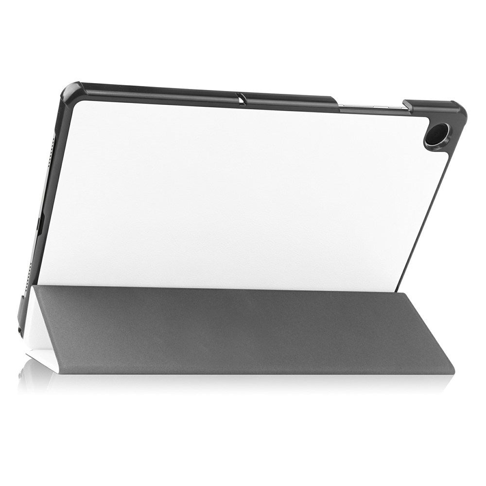Samsung Galaxy Tab A11+ (Plus) EIDERWOOD Kunstlæder Tablet Cover m. Standerfunktion - Hvid