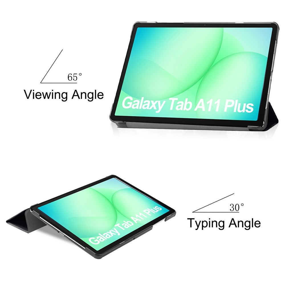 Samsung Galaxy Tab A11+ (Plus) EIDERWOOD Kunstlæder Tablet Cover m. Motiv - "Don't Touch Me"