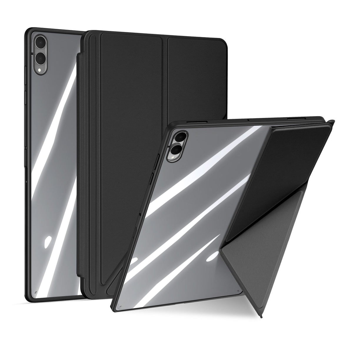 Samsung Galaxy Tab S12 Ultra / S11 Ultra DUX DUCIS Origami Hybrid Kunstlæder Cover - Sort