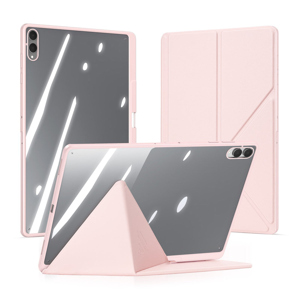 Samsung Galaxy Tab S12 Ultra / S11 Ultra DUX DUCIS Origami Hybrid Kunstlæder Cover - Lyserød