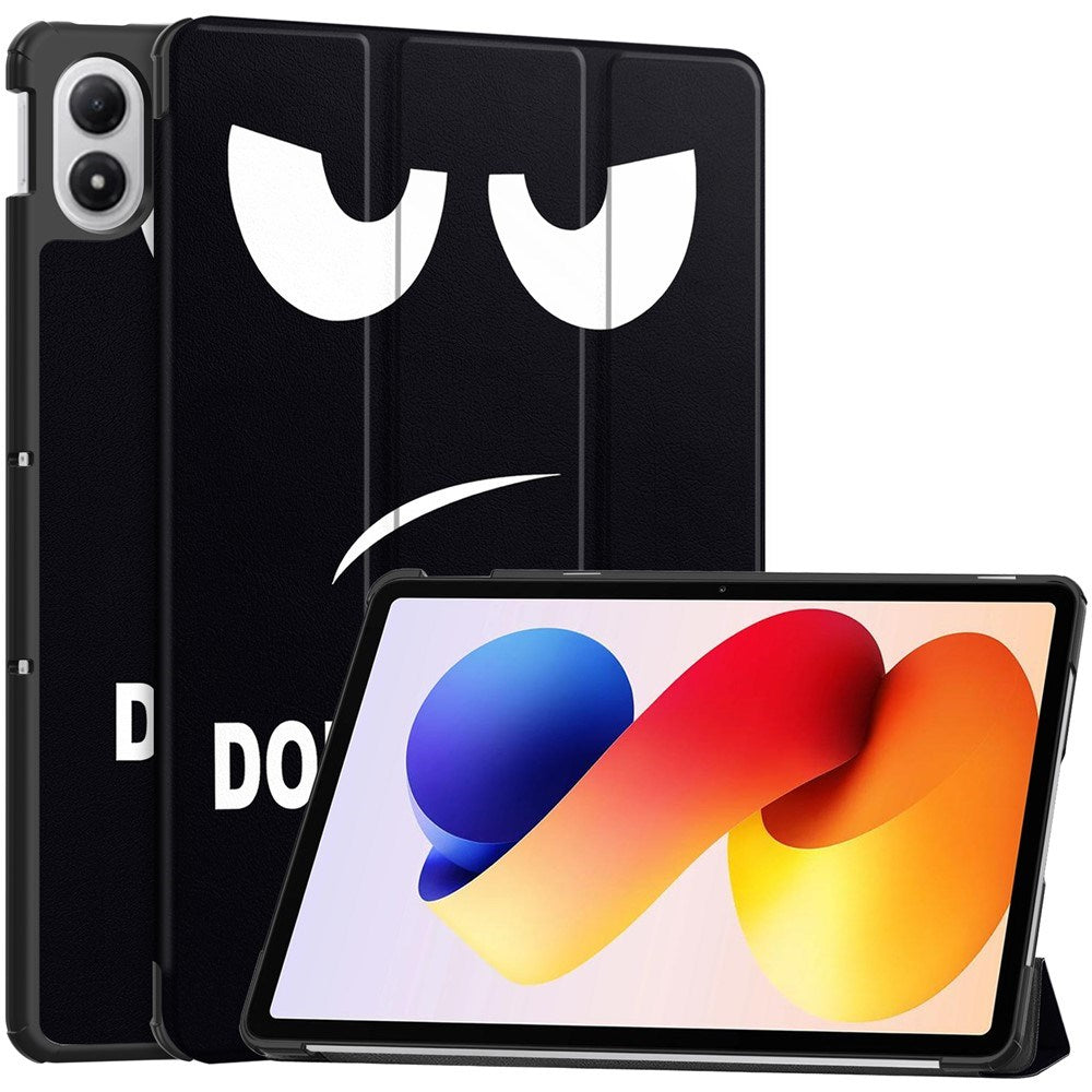 EIDERWOOD Xiaomi Redmi Pad 2 Pro Kunstlæder Tablet Cover m. Motiv - "Don't Touch Me"