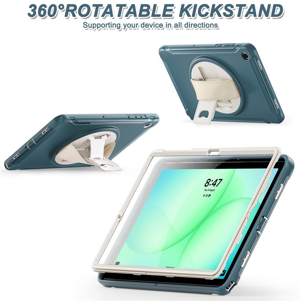 Samsung Galaxy Tab A11+ (Plus) EIDERWOOD Stødabsorberende Cover m. Roterbar Ståfunktion - Grøn